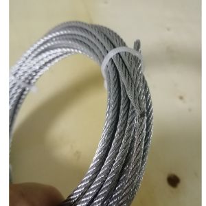 7x7 Construction Galvanized Aircraft Cable 1/16 Inch Diameter