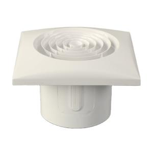China 28-160 White ABS Plastic Round Diffuser Cone Grille Air Extractor Fan for Ventilation factory