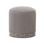 french style home furniture round household linen fabric indian ottoman pouf