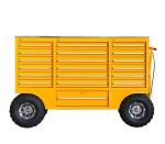 Versatile Heavy Duty Cold Rolled Steel Hand Truck Trolley Tool Cart with Wheels