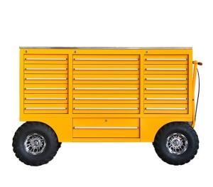 China Garage Tool Trolley Cabinet with Stainless Steel Construction and Optional Drawer Mat factory