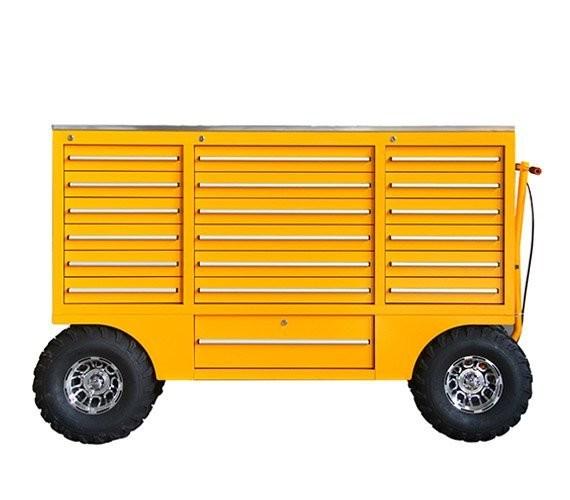 Versatile Heavy Duty Cold Rolled Steel Hand Truck Trolley Tool Cart with Wheels