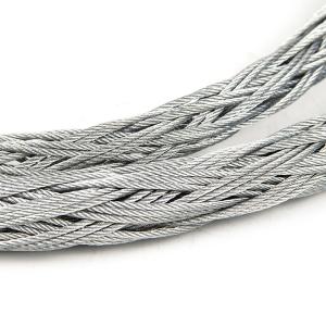 China 30KN 45KN 55KN Mesh Wire Rope Joint For Cable In Middle Slack Grip factory