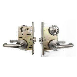 Stainless Steel Lever Handle On Rose High Security Door Locks For Classroom