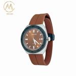 Black Bezel Mens Quartz Wrist Watches with 8 Dial Colors for Choice