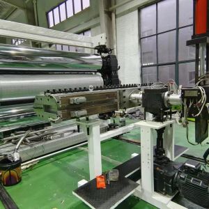 Used Plastic Extruder PP Pet Sheet Extrusion Line Continuous