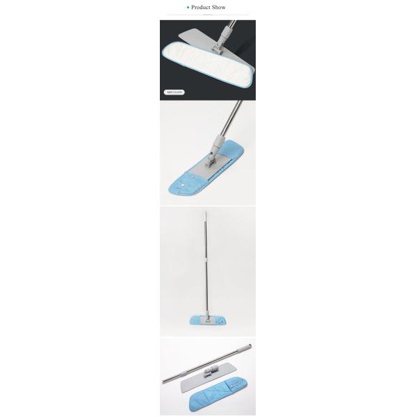 Industrial Cleanroom ESD Flat Mop with Microfiber and Stainless Steel