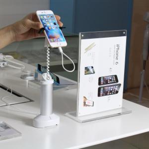 China COMER anti theft mobilephone stand with security and charging factory