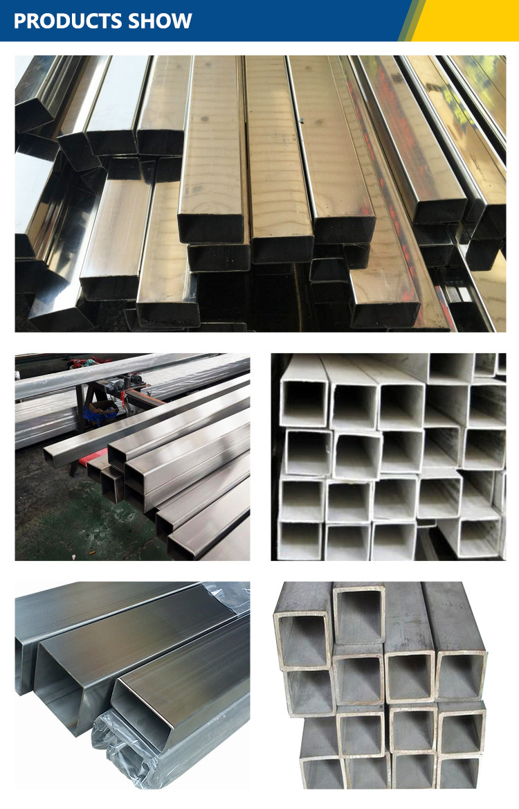 2205 2507 HL Stainless Steel Square Tube Pipe 310 321 904 SS Hot Rolled