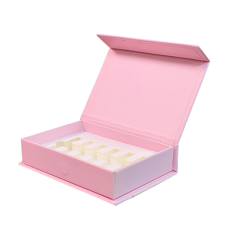 Elegant Magnetic Book Shape Paper Gift Box for Custom Logo Print Cosmetic Packaging