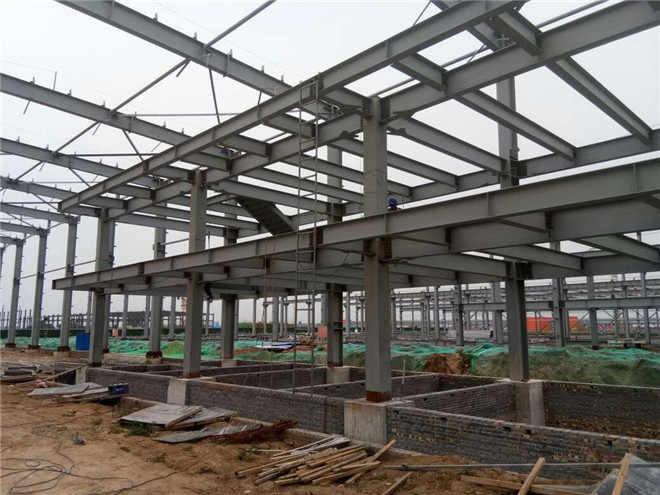 Prefabricated Steel Structure Workshop Hangar , Warehouse Steel Structure Building