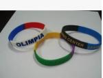 Compact Printed Silicone Wristbands Bracelets Memorable Custom Rubber Bracelets