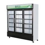 Commercial Vertical Glass Door Freezer Cold Energy Drink Beverage Display