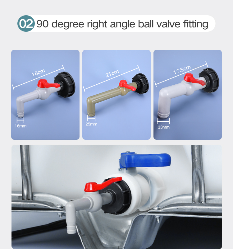 Reducing Water Waste S60x6 Adapter Faucet for IBC Tank Tap Coarse Thread 1/2 3/4 1inch