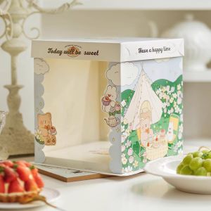 Custom Made Cake Packaging Boxes Matt Lamination And Offset Printing