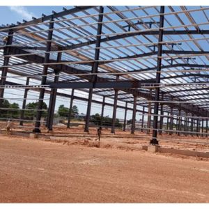 China Steel Structure Building with Sand Blasting Sa 2.5 Auto CAD Drawing Design and Frame Structure factory
