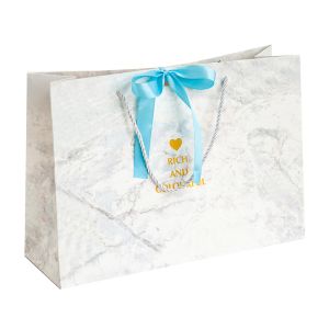 China Recycled Jewelry Wine Paper Mailer Bag with PP Handle 10x12cm on sale