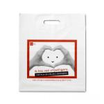 Die Cut Handle Compostable Shopping Bags Reusable For Restaurants Grocery Stores