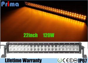 China Dual Row 22 Inch Remote Control LED Light Bar Amber White Flash 120W Power factory