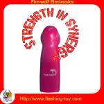 promotional Plastic customized logo Flashing Mini Fan by 3 x AAA No.7 battery