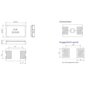 High Precision 6I Series SMD5032 Glass Crystal Unit 8MHz To 54MHz For PC PDA DSC