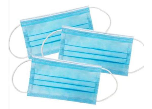 Surgical Safety Protective Disposable Non Woven Face Mask , Active Carbon Face