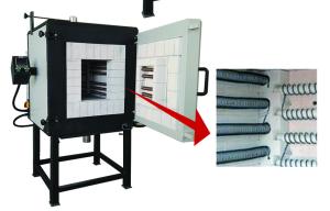China Editable Design Vacuum Muffle Furnace , Electric Box Furnace 700L Capacity factory