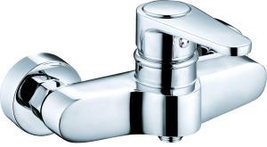 China Contemporary Brass Wall Mounted Shower Mixer For Bathroom T2024 factory
