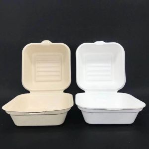 China 3 Part Natural Wheat Straw Lunch Bento Box Disposable Biodegradable on sale