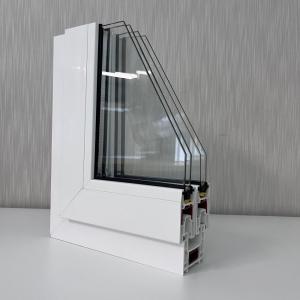 China GKBM 62 UPVC Sliding Window Extrusion Profiles Soundproof factory