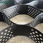 Black HDPE Geocell 200mm Height 445mm Welding Space For Slope Revetments