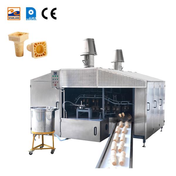 PLC Wafer Cone Production Line Stainless Steel Wafer Cone Manufacturing