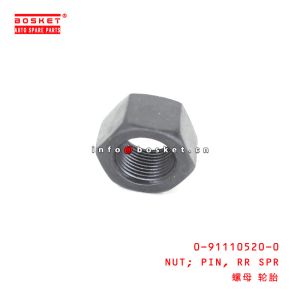 China 0-91110520-0 Rear Spring PIN Nut For ISUZU 100P 600P 4KH1 4JB1 0911105200 on sale