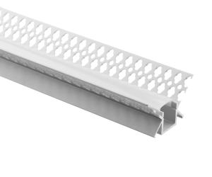 China 46*15mm V Shape Plaster LED Strip Channel Extrusion Dry Wall Gypsum For Soft Lighting factory