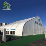 50m Wide Curved Event Tent Canopy See Through PVC Outdoor Wedding Party Marquee