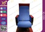 Custom Wood High Back Church Hall Chairs Soft Padded For Pastor / Minister