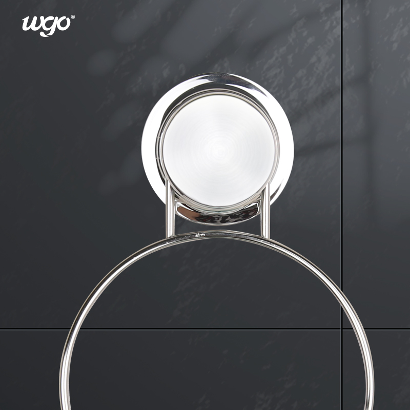 Stainless Steel Fitting Bathroom Towel Holder Suction Mounted Strongly