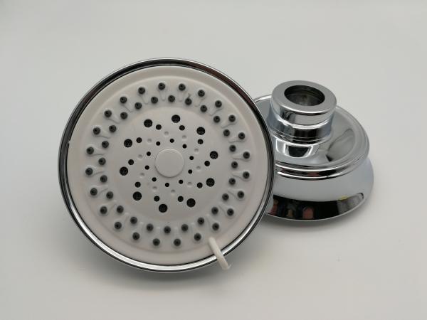 ABS plastic material 4inch round chrome plating shower head top shower rain