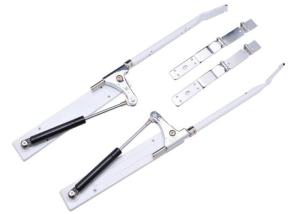 China Zinc Alloy Cabinet Door Support 600-900mm Electroplating Finish For Doors factory
