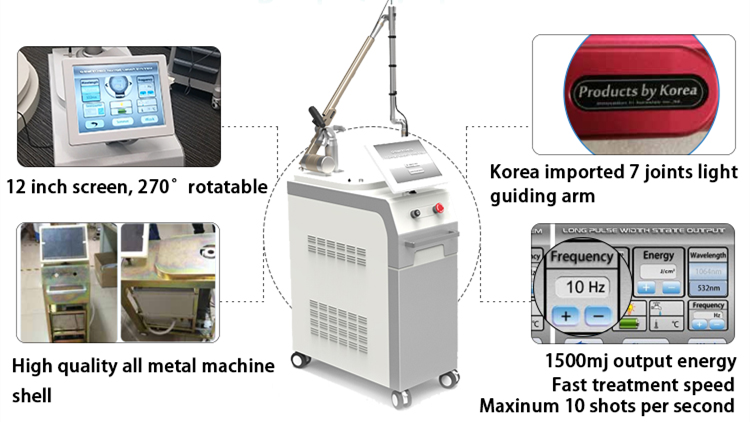 innovative products 2018 1064nm 532nm q-switched nd yag laser tattoo removal machine for tattoo melasma removal