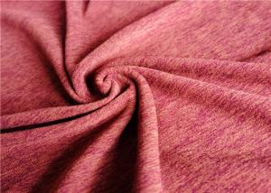 China Two Way Stretch Polyester Spandex Fabric Melange Performance For Sport Garment T Shirt factory