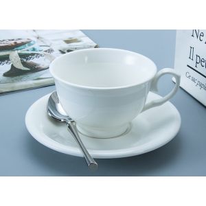 China Five Star Hotel 250cc Coffee Tea Cup With Saucers on sale