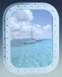 Fixed Hinged Bolted and Welded Type Aluminum Marine A60 Fireproof Windows