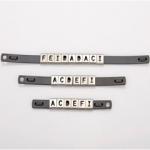 Metallic Luster SS Cable Tag Plate Printing Emboss Cable Marker Stainless Steel