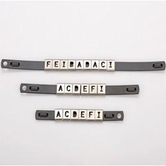 Metallic Luster SS Cable Tag Plate Printing Emboss Cable Marker Stainless Steel