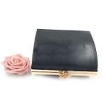 New custom fashion light gold style flower lock decoration metal purse frame