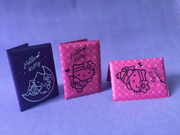 Cute Pink PVC Plastic ID Card Holder , Hello Kitty PVC Plastic Card Bag /