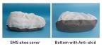Medical staff isolation Shoe Cover Laminated Nonslip pp Disposable Nonwoven