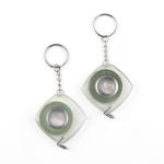 Green Small Metal Measuring Tape 80 Inches 2m With Transparent ABS Plastic
