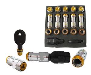 China Colorful Racing Lug Nuts With Locks For Nissan / Car Wheel Nuts With Key 20 PCS factory